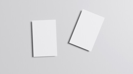 Business Two Cards  Mockup-3D Illustration-85x55mm