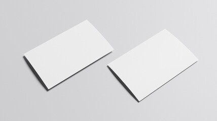 Business Two Cards  Mockup-3D Illustration-85x55mm