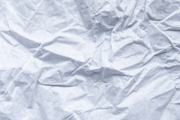 Crumpled white paper texture. White and gray background - 364652548