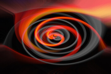 colorful and abstract twirl made in an artistic way