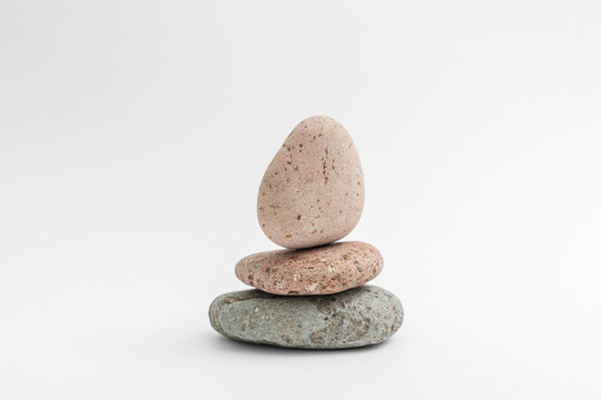 Balancing stone tower stock photo

