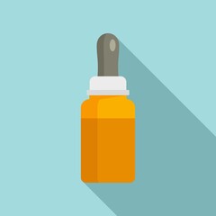 Cough syrup ointment icon. Flat illustration of cough syrup ointment vector icon for web design