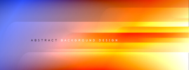 Motion concept neon shiny lines on liquid color gradients abstract backgrounds. Dynamic shadows and lights templates for text