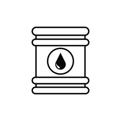 Barrel oil line icon