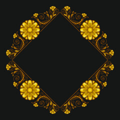 vector abstract floral  background