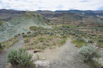 Viewpoint in John Day Fossil Beds National Monument, Oregon (USA)
