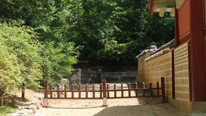 Fototapeta na wymiar old wooden gate