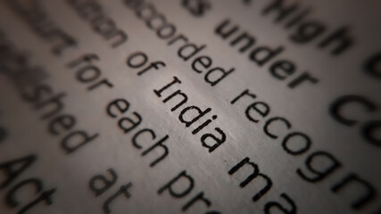 close up of a dictionary