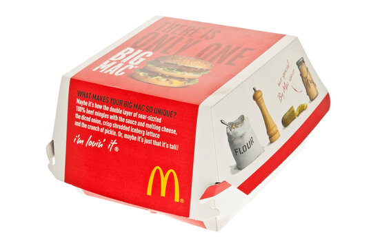 London, England - June 09, 2011: McDonald's Big Mac Hamburger, McDonald's is a fast food restaurant chain. 