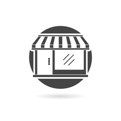 Store or Shop icon with shadow