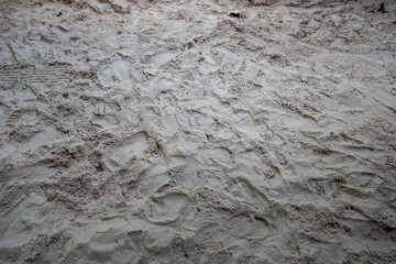 closeup of sand pattern of a beach.