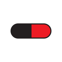 Pill icon vector