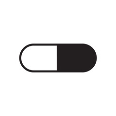 Pill icon vector