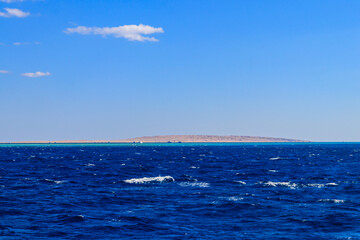 View of the Red sea in Hurghada, Egypt