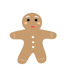 christmas element, ornament hanging red isolated background vector illustration	