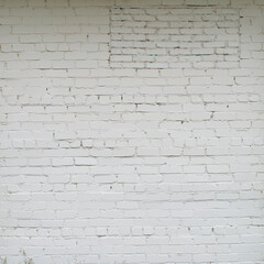 Old white brick wall. Photo of a vintage wall. Background for web graphics and mocap.