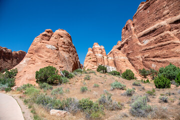 Fototapeta premium Trail along Arches National Park