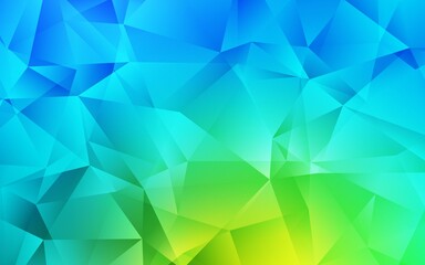 Light Blue, Green vector abstract polygonal background. Colorful abstract illustration with triangles. A new texture for your web site.