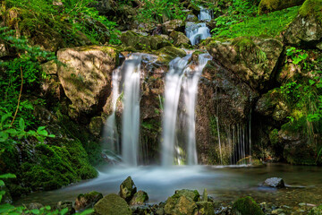 Fototapeta na wymiar Allgäu - Wasserfall - Gaisalptobel - Sommer