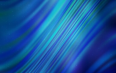 Light BLUE vector background with galaxy stars. Glitter abstract illustration with colorful cosmic stars. Pattern for futuristic ad, booklets.