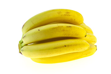 Fototapeta na wymiar Banana heap isolated on white