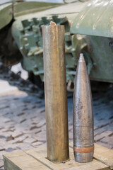 Military sleeve for shooting from a tank