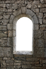 Stone war tower window