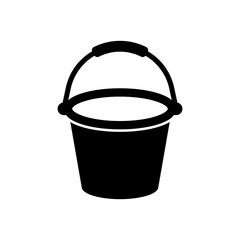 bucket icon isolated vector