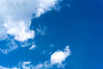 Beautiful White Clouds in Blue Sky