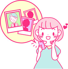 Obraz premium 婚活アプリ（いい人発見） 