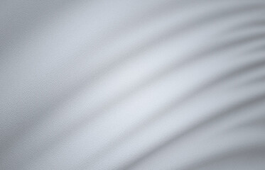 White Flag, White Fabric, 3D Render