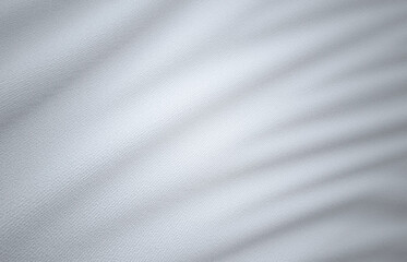 Fototapeta premium White Flag, White Fabric, 3D Render