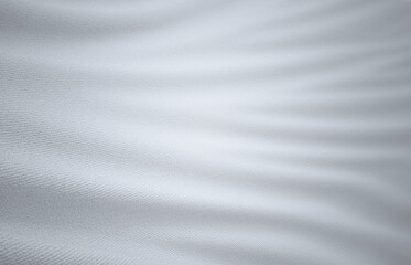 Fototapeta premium White Flag, White Fabric, 3D Render