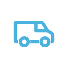van icon flat vector logo design trendy