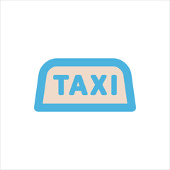 taxi icon flat vector logo design trendy