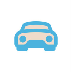 car icon flat vector logo design trendy