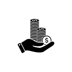money icon, finance icon vector symbol eps 10 isolated illustrations white background