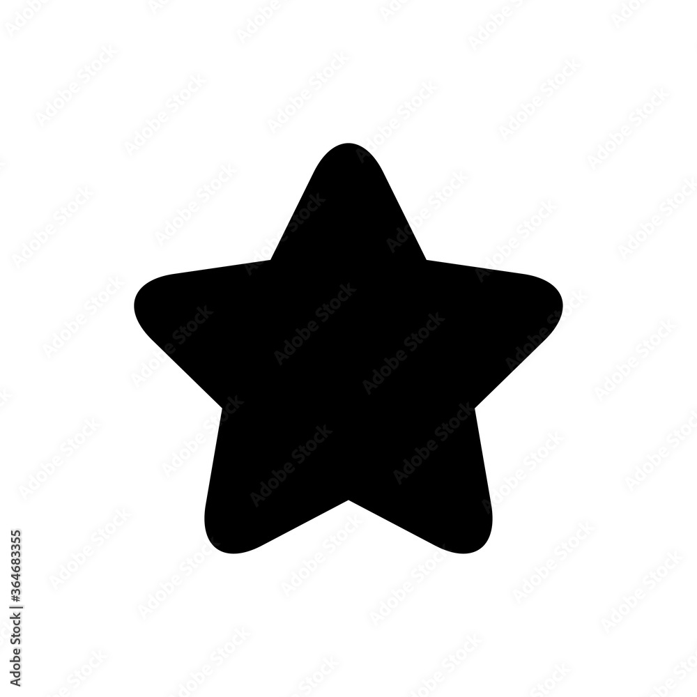 Poster star pictogram, icon with copy space isolated on a white background. eps10 vector file