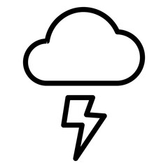 Lightning cloud icon