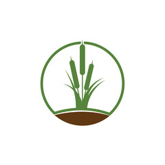 Reeds icon vector design template