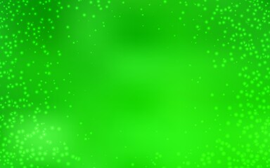 Light Green vector background with astronomical stars. Shining colored illustration with bright astronomical stars. Best design for your ad, poster, banner.