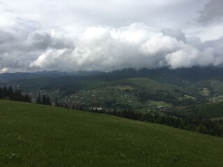 nature of mountains in the Ukrainian Carpathians