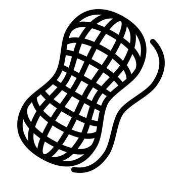 recommend clip art: Shell peanut icon. Outline shell peanut vector icon for web design isolated on white background
