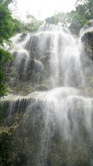 Fototapeta na wymiar Tumalog Falls in the jungle near Cebu City, Philippines.