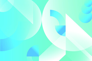 Abstract colored background from triangles, circles and lines. Vector. Geometric figures. Horizontal vibrant gradient background for projects. Modern style. Illustration for website and poster.