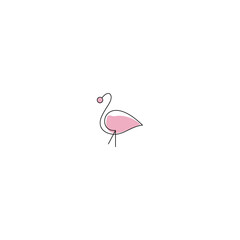 pink flamingo vector illustration