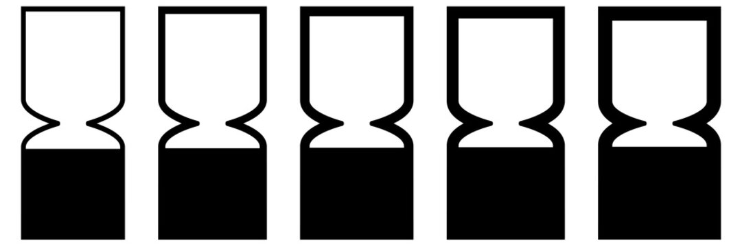 Best before end date cosmetic symbol. BBE symbol. Black hourglass
