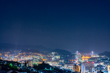 Fototapeta premium 長崎の夜景 長崎市の夜景