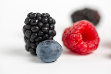 raspberry and blackberry