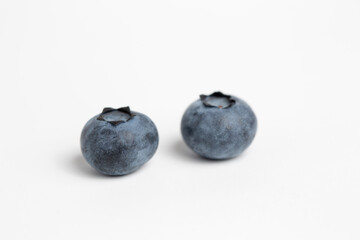 blueberries isolated on white